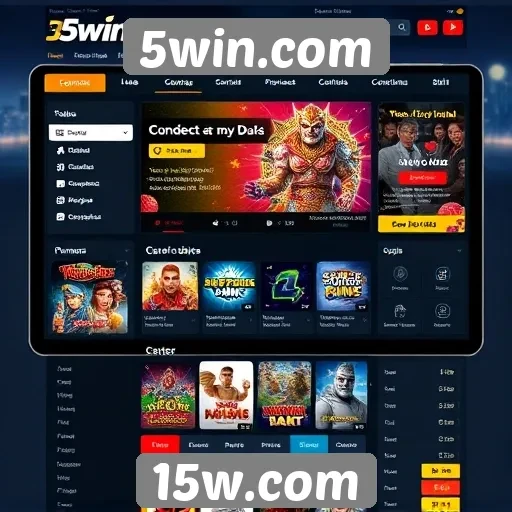 Interface do usuário em 5win.com é intuitiva